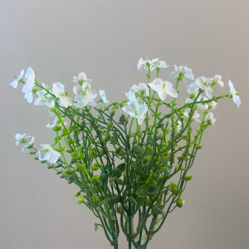 Artificial Wild Flowers Plants White 39cm - W007 DD4 Artificial Wild Flowers Plants White 39cm - W007 DD4