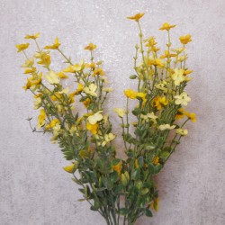 Artificial Wild Flower Plants Yellow 45cm - W009 T1