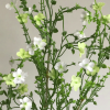 Artificial Wild Flowers Spray White Green 76cm - W050 