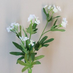 Artificial Wild Flowers White 66cm - W026 T2
