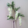 Artificial Wisteria Three White Flowers 94cm - W024A