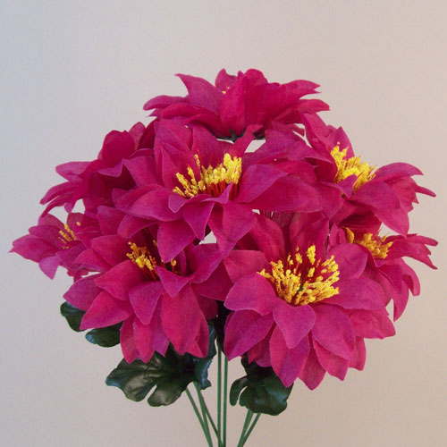 Zinnias Bouquet Carnival Hot Pink 35cm - Z035 S4