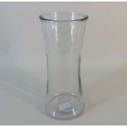 20cm Clear Glass Hand Tied Flower Vase - GL085  5B