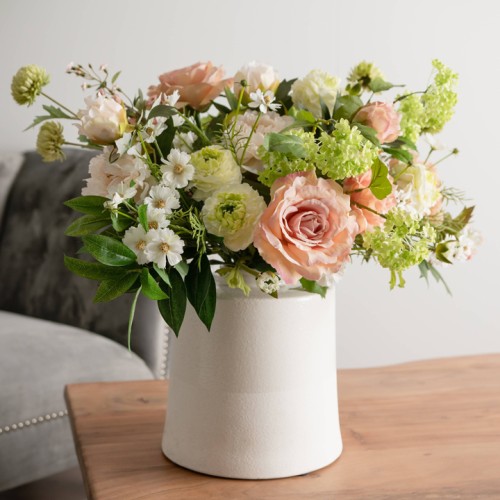 Cream with Grey Fleck Large Ceramic Vase 26cm - VS039 11B Cream with Grey Fleck Large Ceramic Vase 26cm - VS039 11B