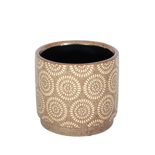 Hamilton Plant Pot Cover Brown 13cm - POT007 11C