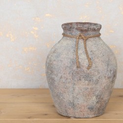 Mia Aged Stone Vase 28cm - VS091 5A