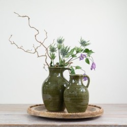 Viona Pitcher Vase Green Small 17cm - VS046
