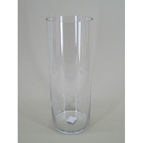 40cm x 15cm Clear Glass Cylinder Vase - GL028 7A