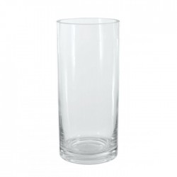 40cm x 18cm Clear Glass Cylinder Vase - GL074 8C