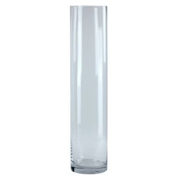 40cm x 15cm Clear Glass Cylinder Vase - GL074 8C