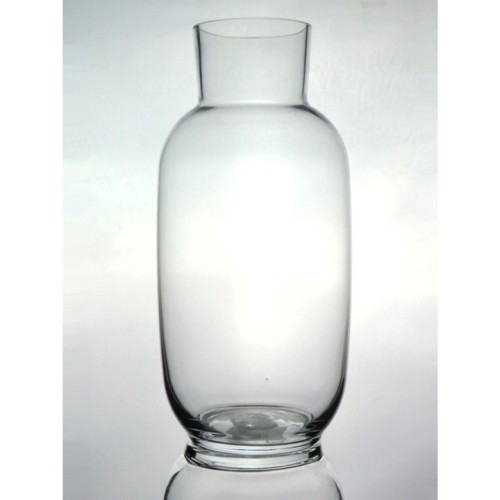 Portland Clear Glass Flower Vase 30cm - GL005 2D Portland Clear Glass Flower Vase 30cm - GL005 2D