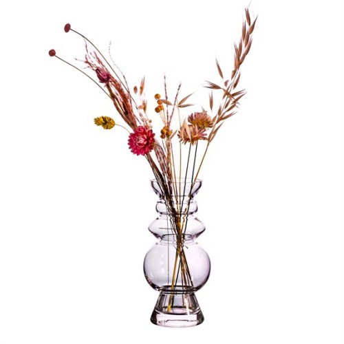 Selina Glass Vase Clear 17cm - GL060 8C