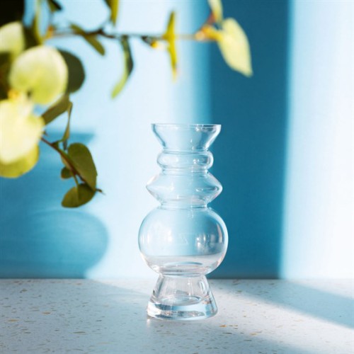 Selina Glass Vase Clear 17cm - GL060 8C