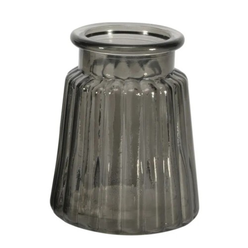 Lillie Glass Vase Dove Grey 12cm - GL064 5B Lillie Glass Vase Dove Grey 12cm - GL064 5B