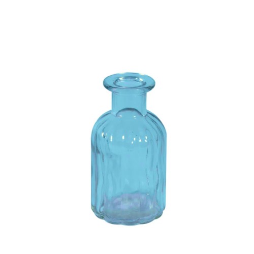 Mollie Bottle Flower Vase Blue 10cm - GL071 8C Mollie Bottle Flower Vase Blue 10cm - GL071 8C
