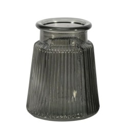 Oscar Glass Vase Dove Grey 12cm - GL063