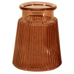 Oscar Glass Vase Honey Brown 12cm - GL209 8A