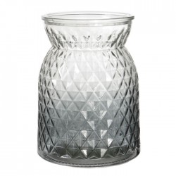 13.5cm Pressed Glass Flower Vase - GL029 10D