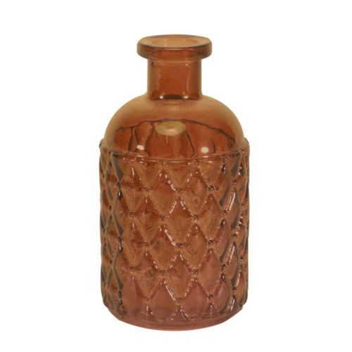 Romagna Glass Vase Honey Brown 13cm - GL207 Romagna Glass Vase Honey Brown 13cm - GL207