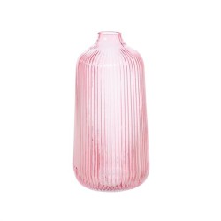 Retro Glass Flower Vase Purple Cylinder - GL119 3A