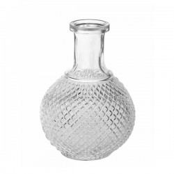 15cm Clear Glass Cylinder Bud Vase - GL045 1D