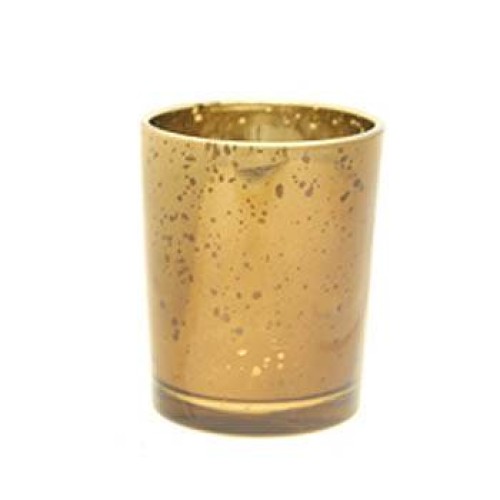 Glass Votive Candle Holder Antique Gold - GL013 5C
