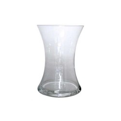 20cm Clear Glass Hand Tied Flower Vase - GL085  5B