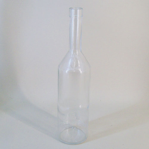 Clear Glass Wine Bottle Flower Vase 31cm - GL110 11B Clear Glass Wine Bottle Flower Vase 31cm - GL110 11B
