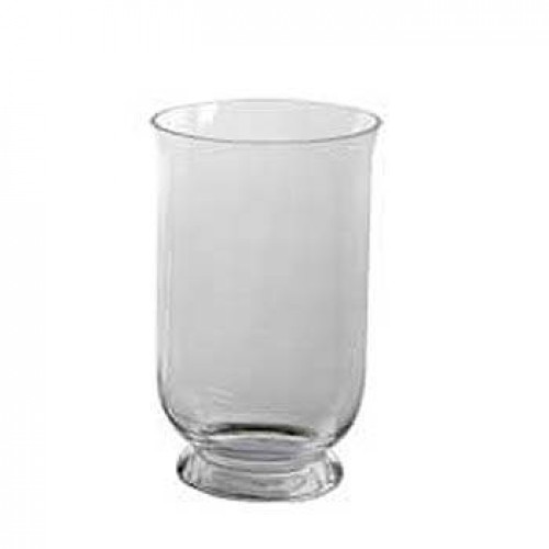 27cm Large Hurricane Vase Clear Glass - GL007  