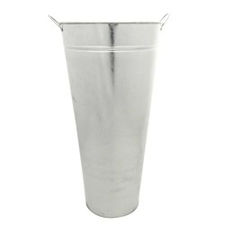 30cm Galvanised Flower Vase - GAL008