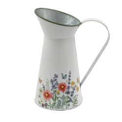 Embossed Springtime Jug Vase 25cm - JUG001
