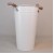 25cm Metal Flower Vase Cream - TIN009 1D