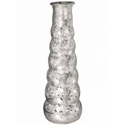 Silver Mercury Bubble Flower Vase 21cm - GL033 6B