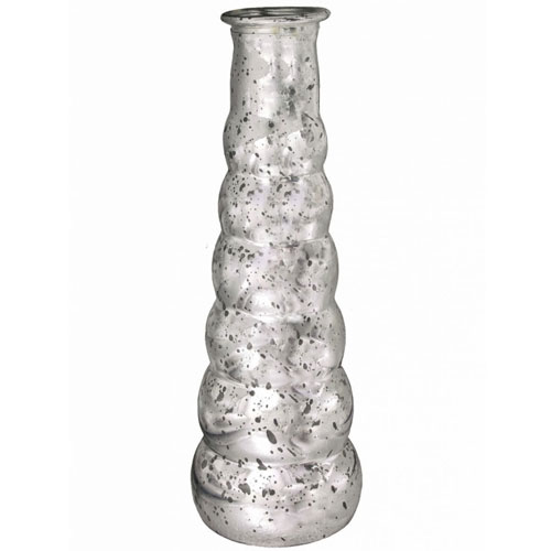 Silver Mercury Bubble Flower Vase 21cm - GL033 6B Silver Mercury Bubble Flower Vase 21cm - GL033 6B