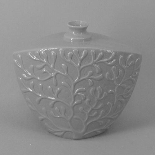 Small Pale Grey Coral Vase - VS050 5B