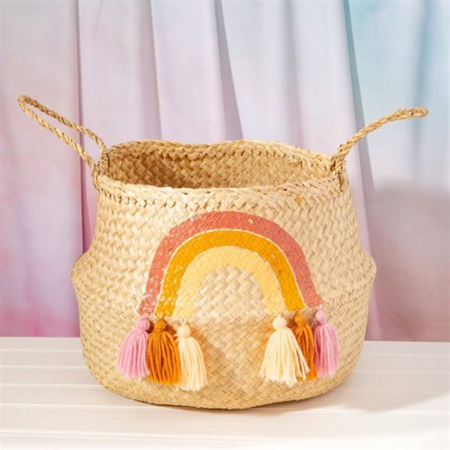 Earth Rainbow Belly Basket 40cm - BKT004 BC Earth Rainbow Belly Basket 40cm - BKT004 BC