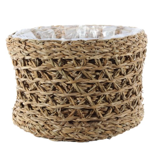 Round Natural Seagrass Basket 17cm x 27cm - BKT007 Round Natural Seagrass Basket 17cm x 27cm - BKT007