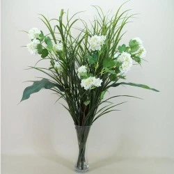 Silk Viburnum | Snowball Flowers Ivory 68cm - V003 R2
