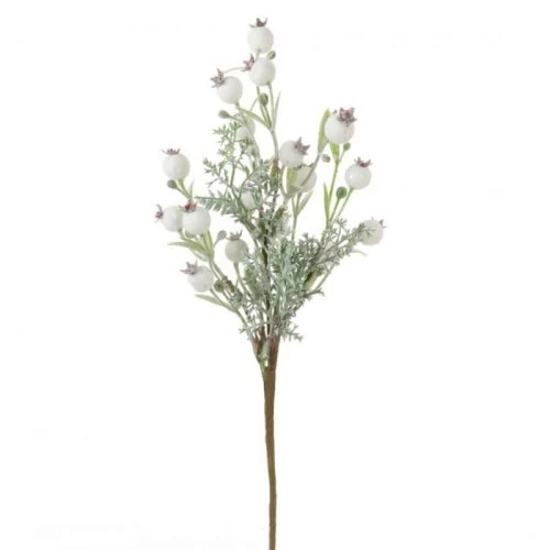 Artificial Snow Berries with Spruce Stem 45cm - X22064