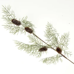 Glitter Christmas Cypress Spray with Fir Cones 70cm - X22018 BAY4B