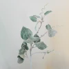 Artificial Hop Leaves Branch Glitter Flocked 56cm - HOP001 BAY4B