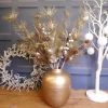 Frosted Artificial Christmas Spruce Branch with Cones and White Berries - X20042
