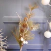 Frosted Artificial Christmas Spruce Branch with Cones and White Berries - X20042