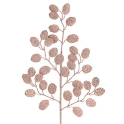 Glitter Silver Dollar Eucalyptus Pink 60cm - X23008