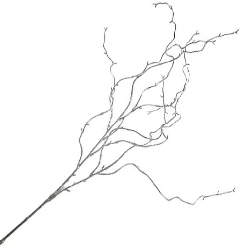 Artificial Branch Silver Glitter 73cm - X22042 