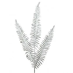 Chrome Silver Christmas Fern Spray 85cm - X24005 BAY3B