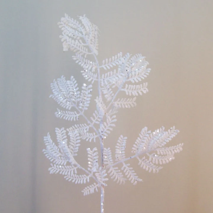 White Artificial Leaves and Foliage