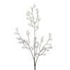 Artificial Snowberries Branch with Glitter Frosting - X21041