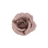 Christmas Clip on Glitter Rose Pink 16cm - X22050