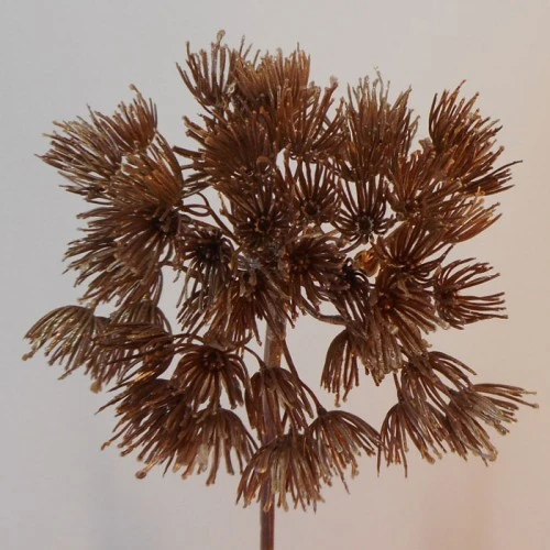Giant Dill Flower Bronze Glitter 80cm - X21033